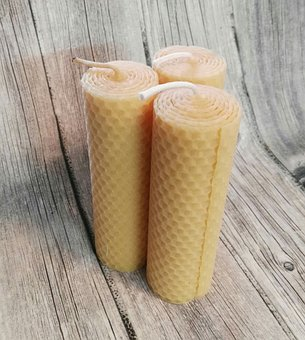 diy beeswax candles
